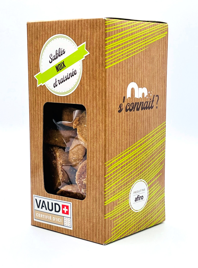 Sablés aux noix et raisinée